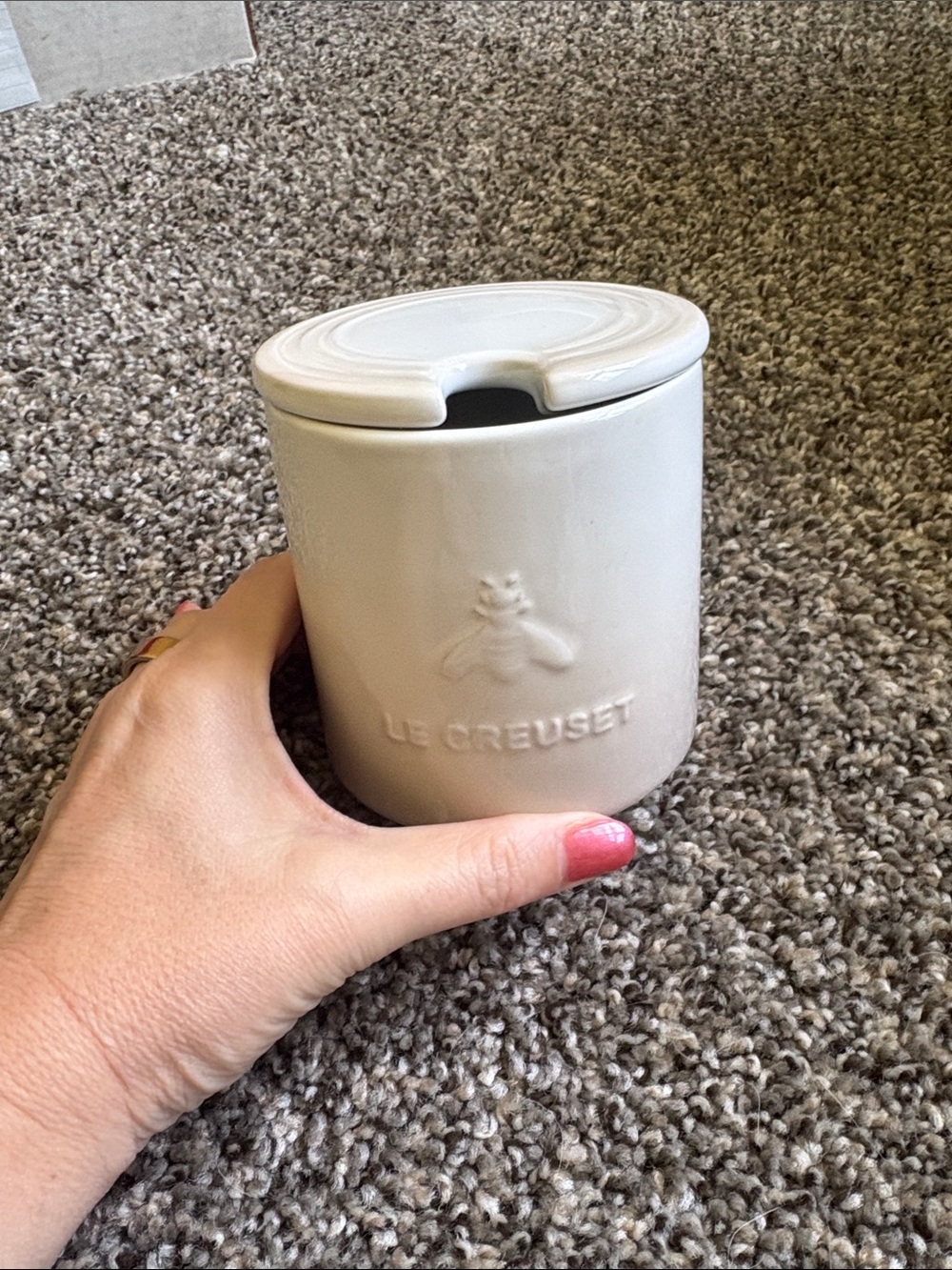 Le Creuset Honey Jar with Bee Motif